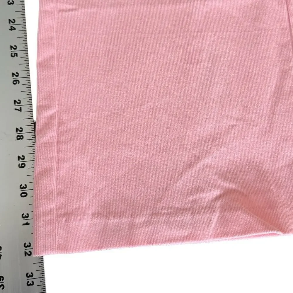 NWT Outerknown Avery Cotton High Waisted Corduroy Bootcut Pants Pink Women's 10
